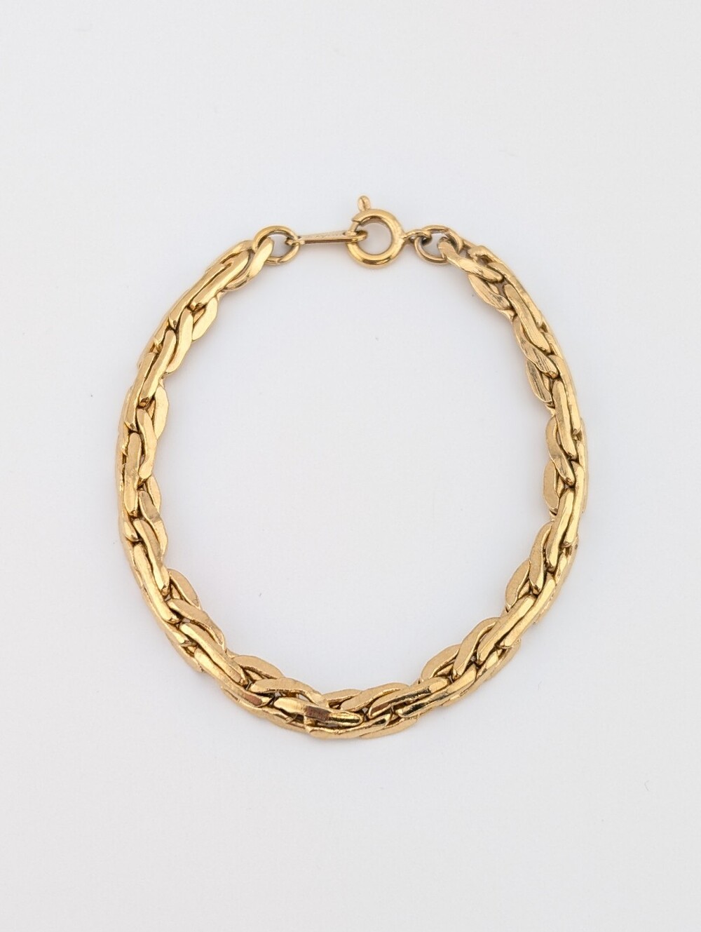 Vintage Avon Gold Braided Chain Link Bracelet